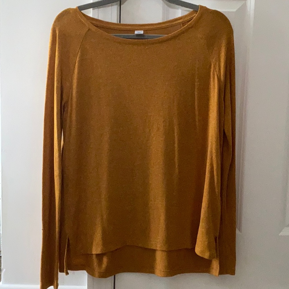 Mustard yellow old navy long sleeve size XS